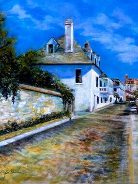 Set of 4 Note Cards of Jill Hunter original art. "Aviles Street" St. Augustine